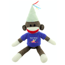 Adorable Birthday Gift for Kids - Custom Text Sock Monkey 20 Inch