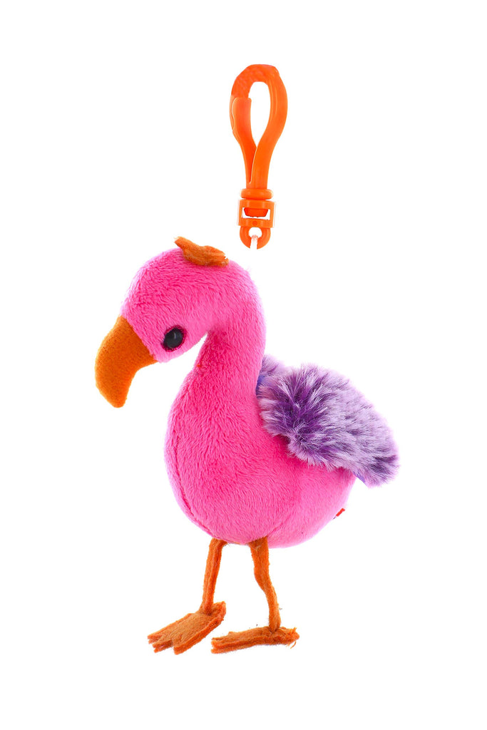 Plushland Adorable Lulu Pink Flamingo Keychain 4 Inches Plush Stuffed Animal