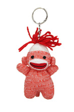 Adorable Sock Monkey With Vibrant Colors Key Chain 4 Inch