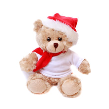 Christmas Beige Bear with Personalized Shirt 6''