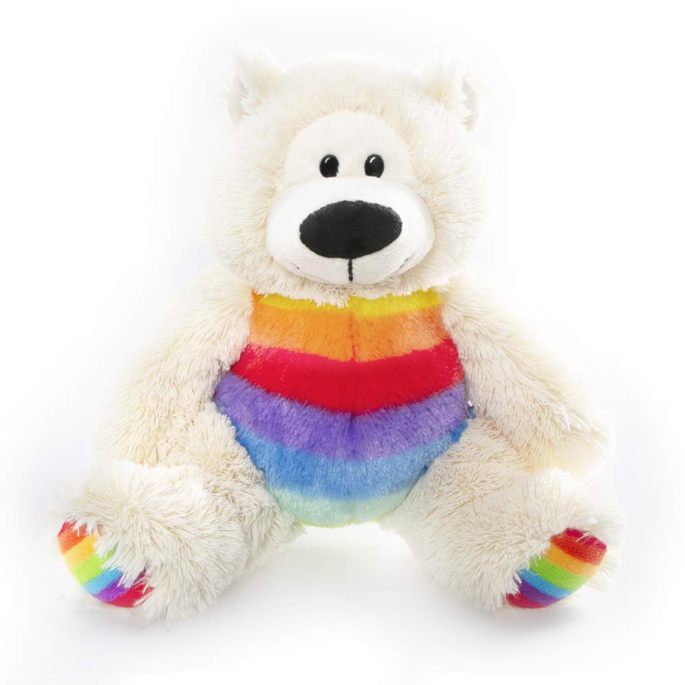 Plushland Rainbow Plush Teddy Bear – Sophie- Plush Bear for Kids- Multicolor-12 inches
