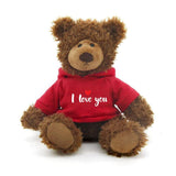 Frankie Bear 10" with Red I love you Hoodie
