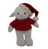 Christmas Stuffed Animal with Hat and Red Shirt 12''