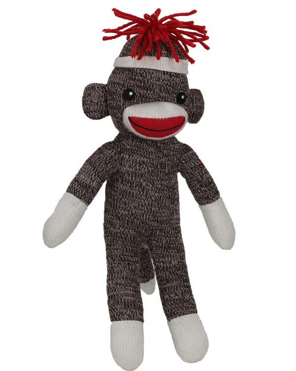 Poseable Brown Sock Monkey 8"