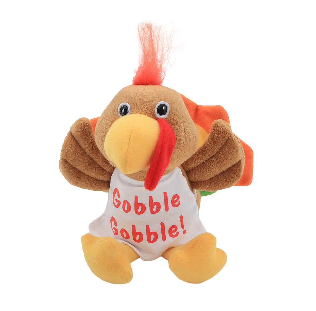 Thanksgiving Turkey 8” Plushland 8 Inch Thanksgiving Turkey Stuffed Animal Plush Toy,Cuddles Toy Best Gift for Kids,Home and Car Decor