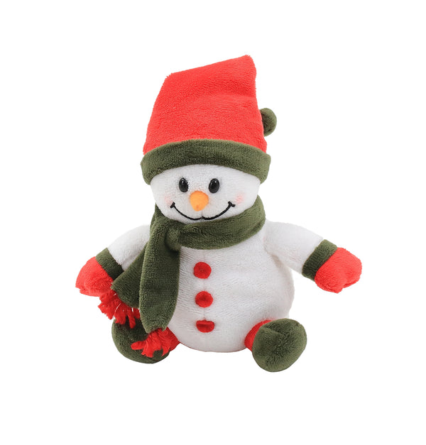 8” Snowman Stuffed Animal Plush Toy,Cuddles Toy with Hat and Scarf Best Gift for Kids,Home and Car Decor