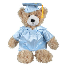 Soft Plush Graduation Beige Brandon Teddy Bear light blye