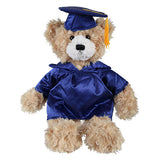 Soft Plush Graduation Beige Brandon Teddy Bear blue