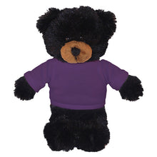 Soft Plush Black Teddy Bear with Tee