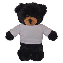 Soft Plush Black Teddy Bear with Tee