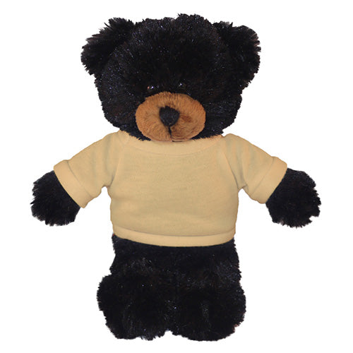 Soft Plush Black Teddy Bear with Tee