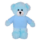 Soft Plush Blue Teddy Bear with Tee-1