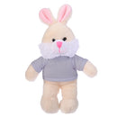Standing Bunny with Tee Gray, Featuring a Cute T-Shirt and Soft Fur by Plushland.