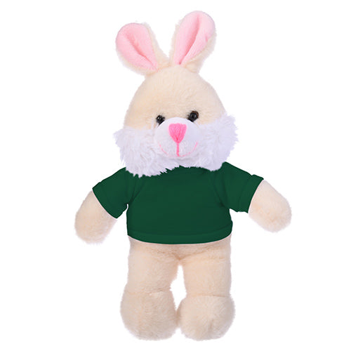 Standing Bunny with Forest Green, Featuring a Cute T-Shirt and Soft Fur by Plushland.