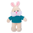 Standing Bunny with Turquoise, Featuring a Cute T-Shirt and Soft Fur by Plushland.