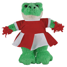 Soft Plush Stuffed Alligator with Cheerleader Outfit