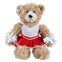 Soft Plush Stuffed Brandon Beige Teddy Bear with Cheerleader Outfit