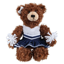 Soft Plush Stuffed Brandon Chocolate Teddy Bear with Cheerleader Outfit