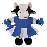 Soft Plush Stuffed Cow with Cheerleader Outfit
