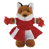 Soft Plush Stuffed Fox with Cheerleader Outfit