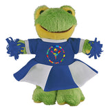Soft Plush Stuffed Frog with Cheerleader Outfit