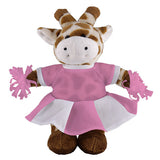 Soft Plush Stuffed Giraffe with Cheerleader Outfit