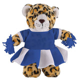 Soft Plush Stuffed Leopard with Cheerleader Outfit