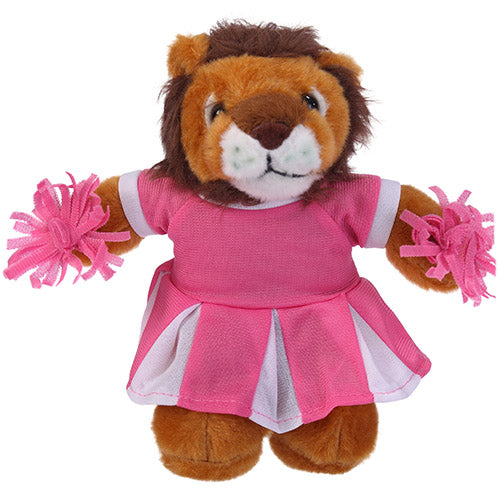 Soft Plush Stuffed Lion with Cheerleader Outfit