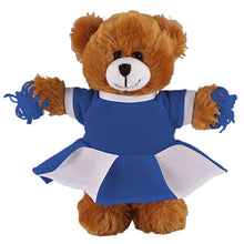 Soft Plush Stuffed Mocha Teddy Bear with Cheerleader Outfit