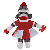 Orginal Sock Monkey with Cheerleader Outfit