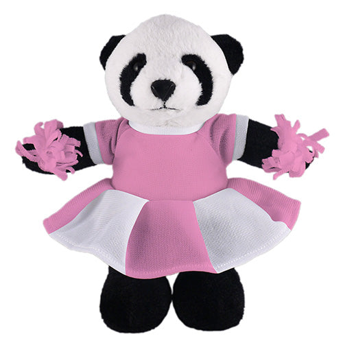 Soft Plush Stuffed Panda with Cheerleader Outfit