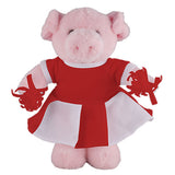 Soft Plush Stuffed Pig with Cheerleader Outfit