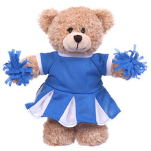 Soft Plush Tan Teddy Bear in Cheerleader Outfit
