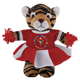 Soft Plush Stuffed Tiger with Cheerleader Outfit