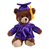 Soft Plush Chocolate Sitting Teddy Bear purple
