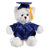 Soft Plush Cream Sitting Teddy Bear blue