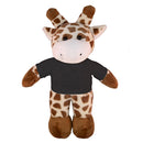 Soft Plush Giraffe with Tee 8"-2