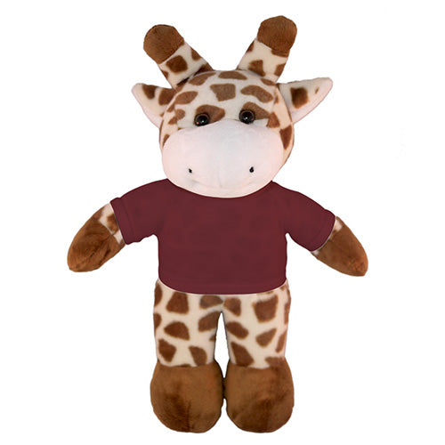 Soft Plush Giraffe with Tee 8"