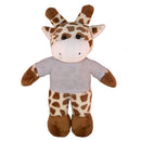 Soft Plush Giraffe with Tee 8"-5