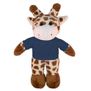 Soft Plush Giraffe with Tee 8"-8