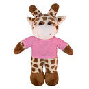 Soft Plush Giraffe with Tee 8"-10