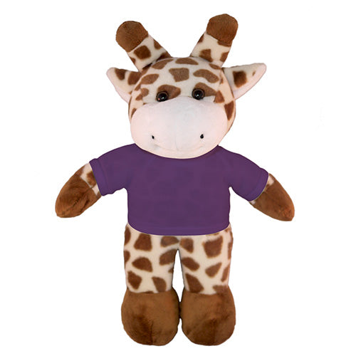 Soft Plush Giraffe with Tee 8"