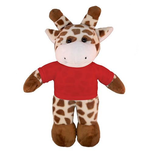 Soft Plush Giraffe with Tee 8"