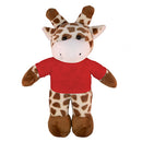 Soft Plush Giraffe with Tee 8"-12