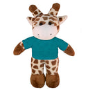 Soft Plush Giraffe with Tee 8"-15