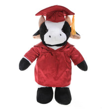 Graduation Stuffed Animal Plush Cow 12