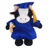 Graduation Stuffed Animal Plush Cow 12"