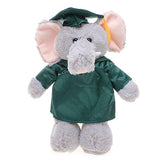 Graduation Stuffed Animal Plush Elephant 12"
