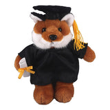 Graduation Stuffed Animal Plush Fox 12"