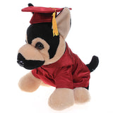 Graduation Stuffed Animal Plush German Shepherd 12"